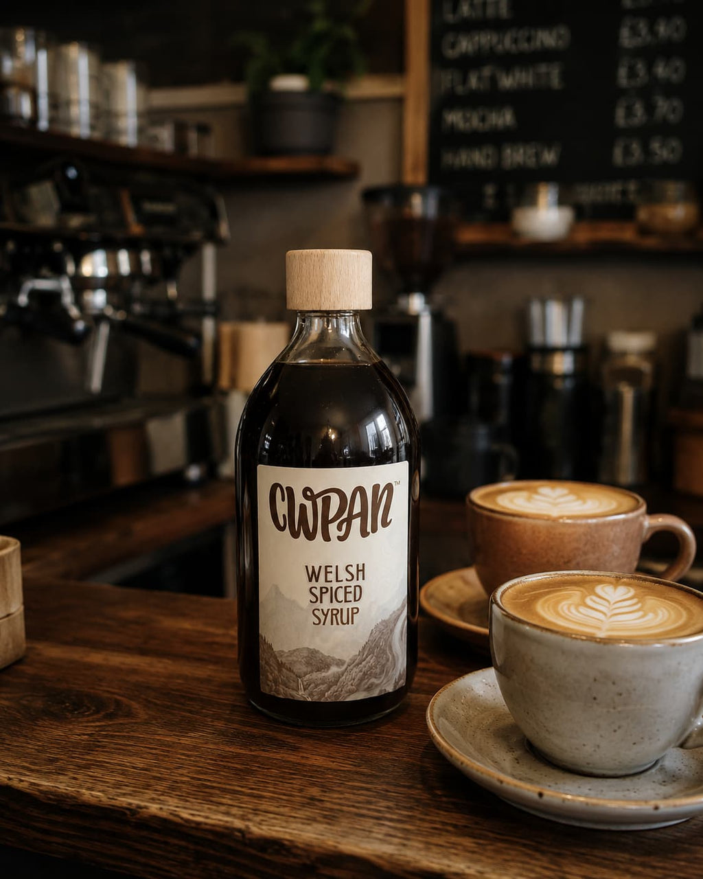 Cwpan Welsh Chai Syrup | 500ml | Bara Brith-Inspired | Handcrafted in Wales