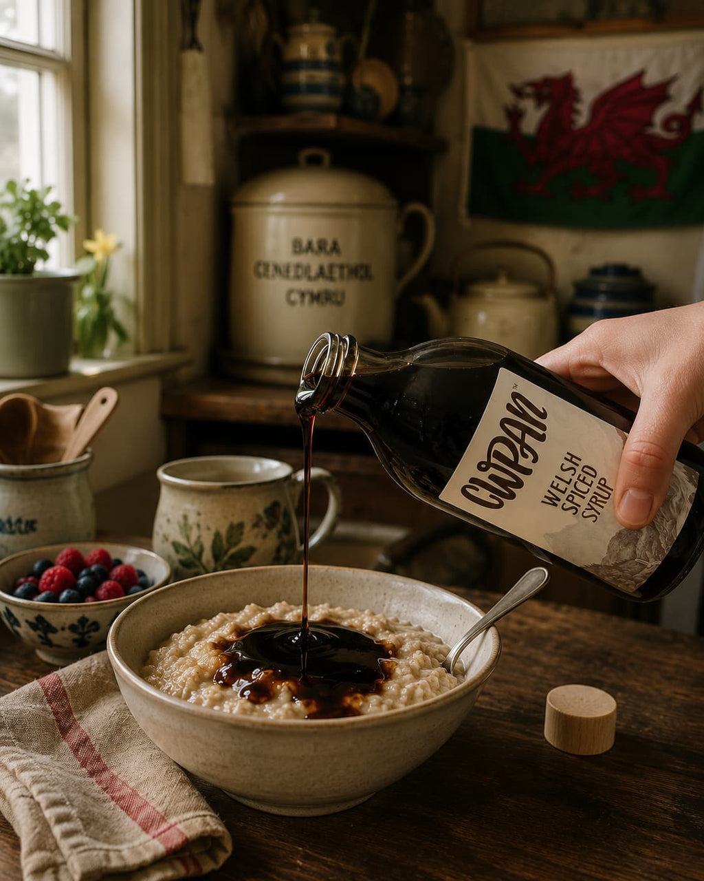 Cwpan Welsh Chai Syrup | 500ml | Bara Brith-Inspired | Handcrafted in Wales
